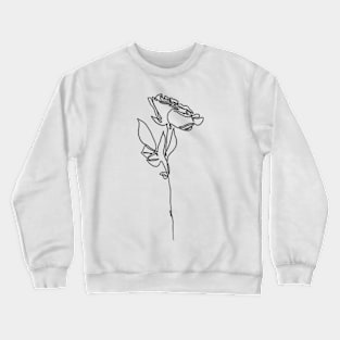 One Line Rose art Crewneck Sweatshirt